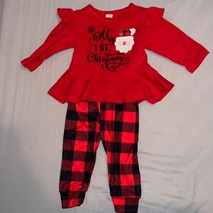 First Christmas baby outfit